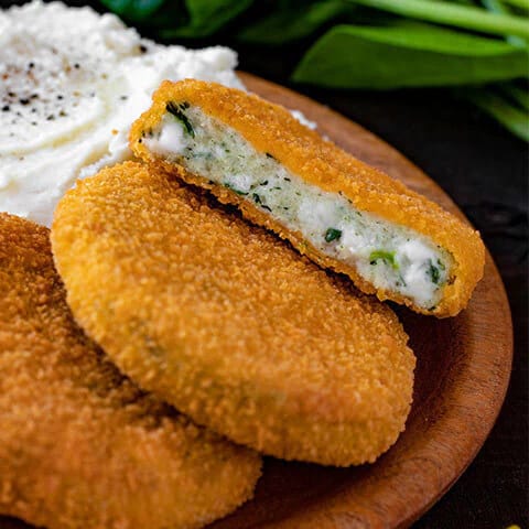 Medallones Pollo espinaca y queso